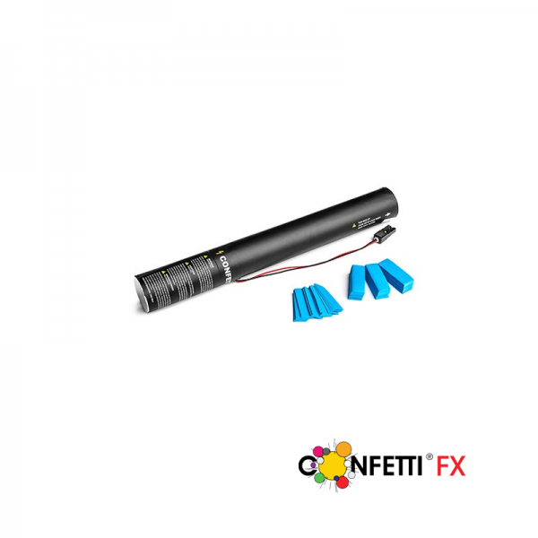 Konfettikanone elektrisch hellblau - 50cm