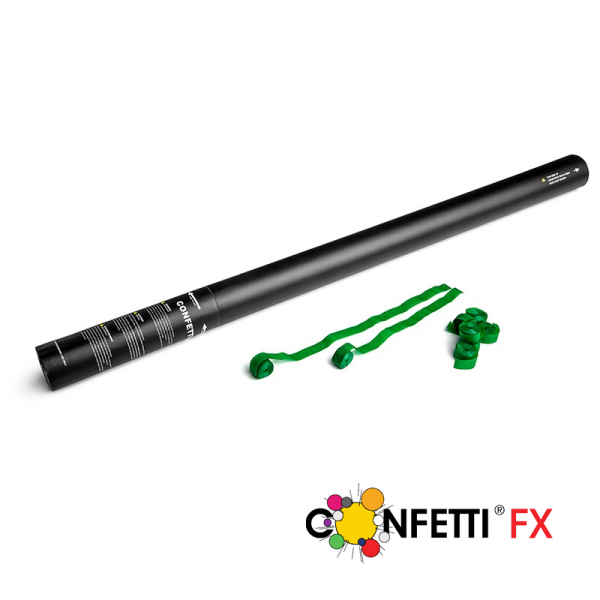 Profi Luftschlangen Kanone dunkelgrün, 80cm