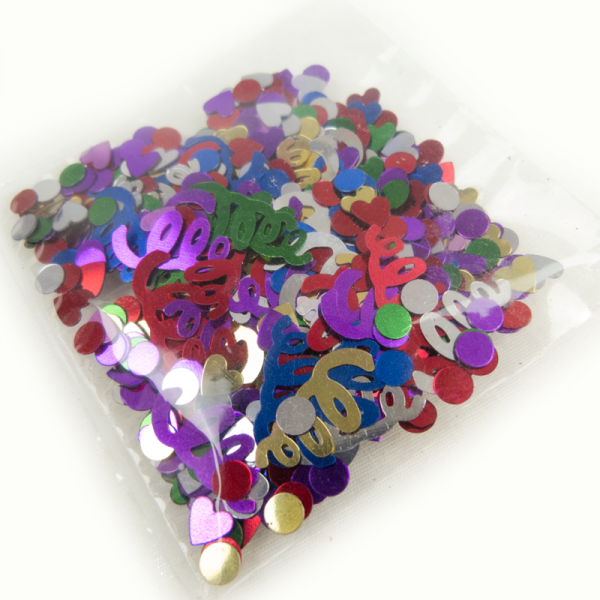 Konfetti Mailing metallic 4-6g Zelo