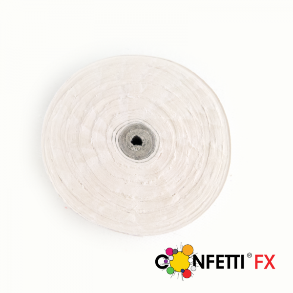 Scheibenkonfetti / Wurfrollen Weiß