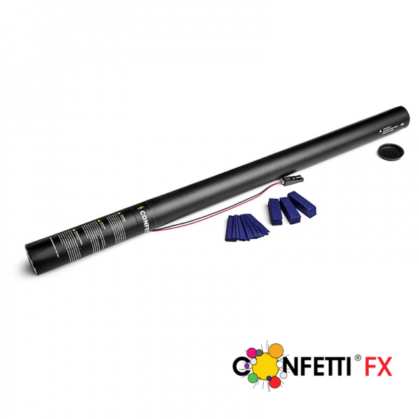 Elektrische Konfettikanone 80 cm, dunkelblau