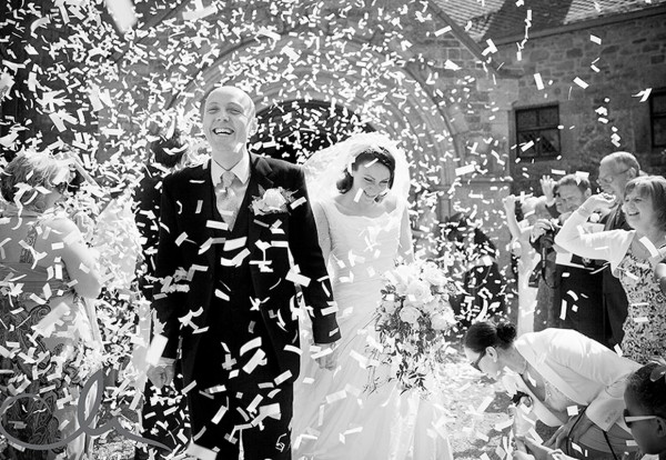 Konfettikanone-Hochzeit