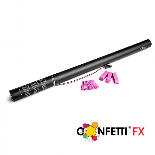 Elektrische Konfettikanone pink, 80cm