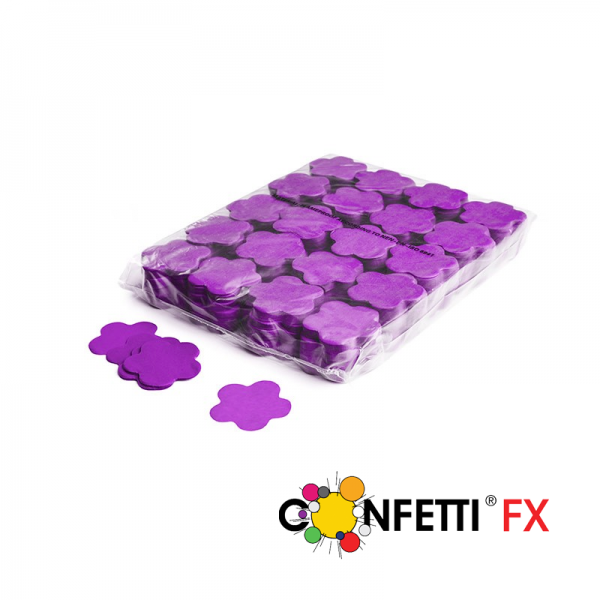 Slow Fall Konfetti, Blumen, lila, 1 kg