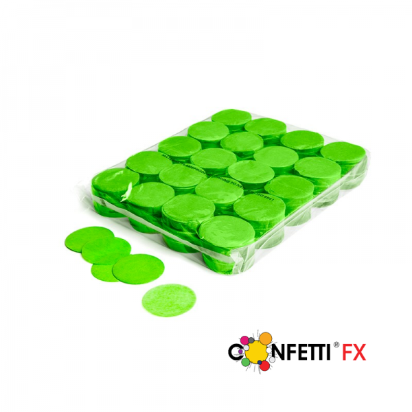 FX Slowfall Konfetti rund hellgrün - 1 kg