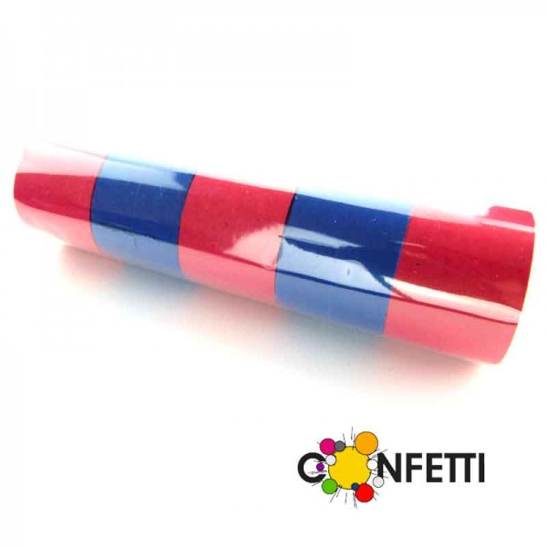 Luftschlangen rot blau