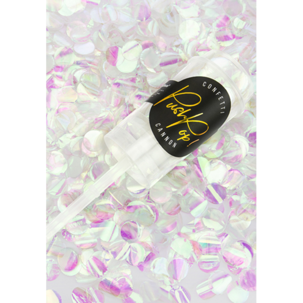 konfetti popper irisierend