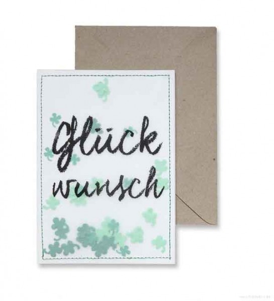 Konfettikarte Glückwunsch