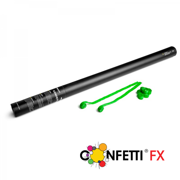 Profi Luftschlangen Kanone hellgrün, 80cm