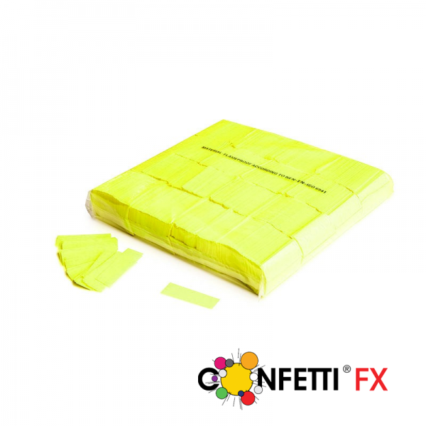 Slow Fall Konfetti, gelb, UV aktiv, 1 kg