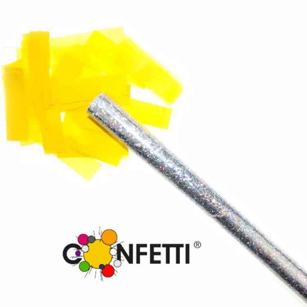 Konfetti Stick gelb