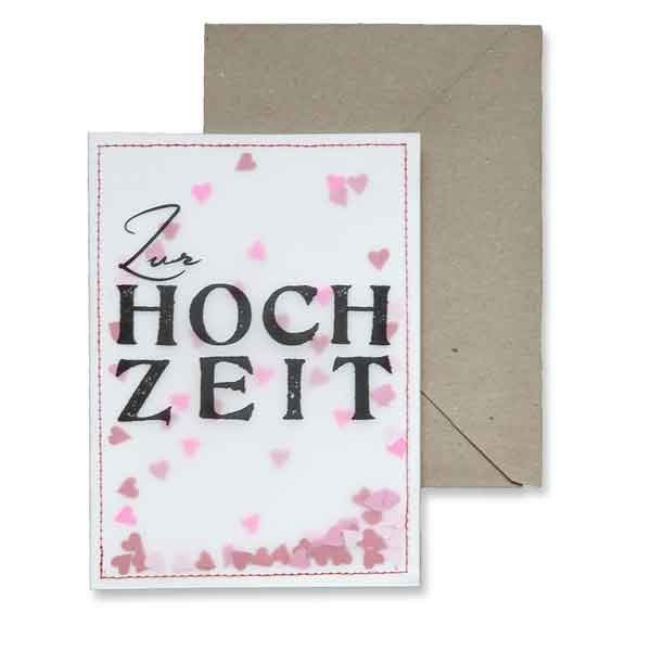 Konfettikarte Zur Hochzeit