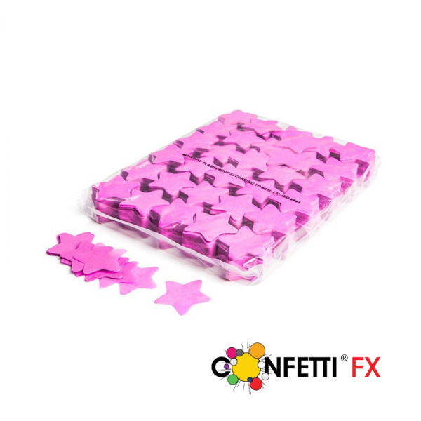 FX Slowfall Konfetti Sterne pink 55mm - 1 kg