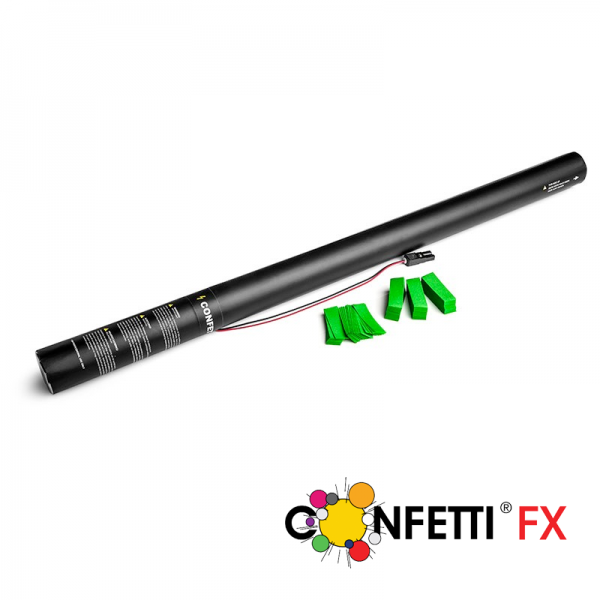 Elektrische Konfettikanone hellgrün, 80cm
