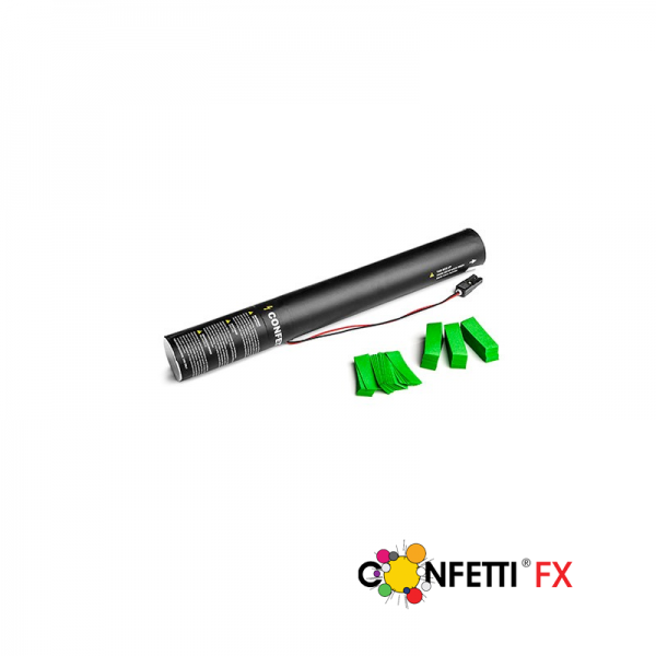 Konfettikanone elektrisch hellgruen - 50cm