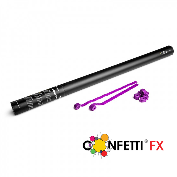 Luftschlangen Shooter lila, 80cm