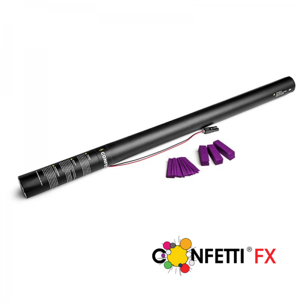 Elektrische Konfettikanone, 80 cm, lila
