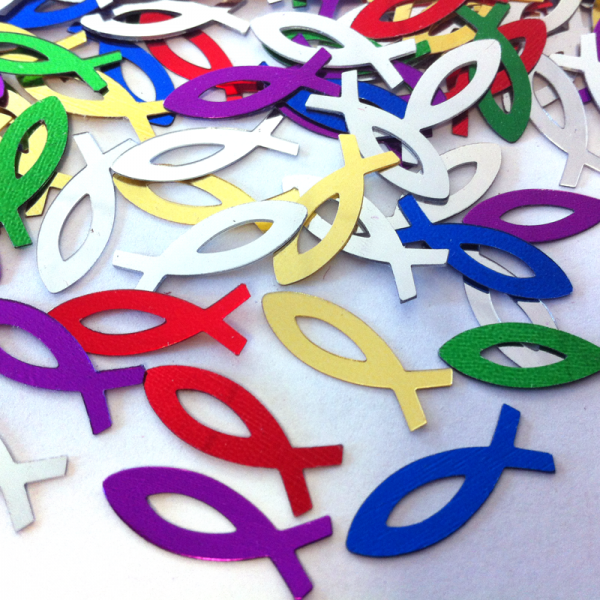 Konfetti christlicher Fisch