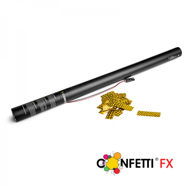 Konfettikanone elektrisch gold Laser 80cm