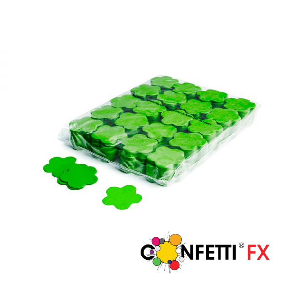 Slow Fall Konfetti, Blumen, hellgrün, 1 kg