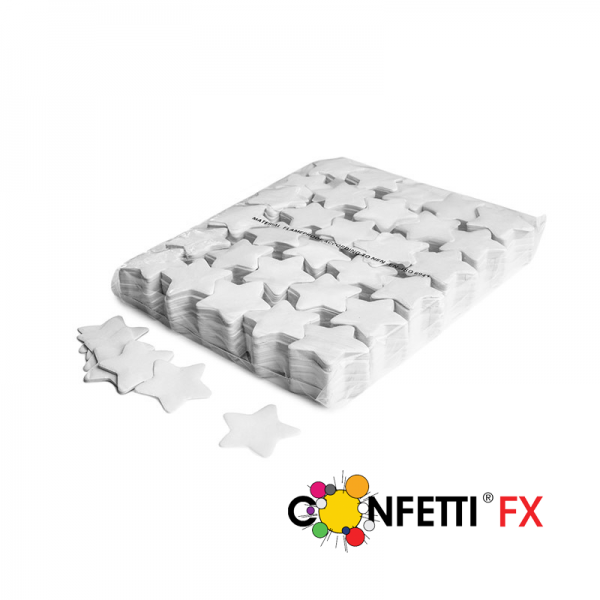 FX Slowfall Konfetti Sterne weiß 55mm - 1Kg