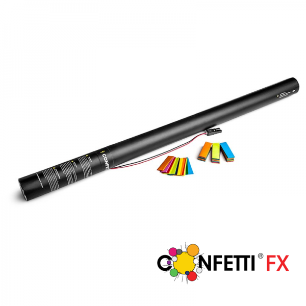 Elektrische Konfettikanone 80cm Papier bunt