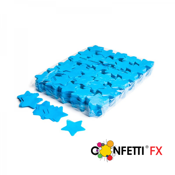 FX Slowfall Konfetti Sterne hellblau - 1 kg