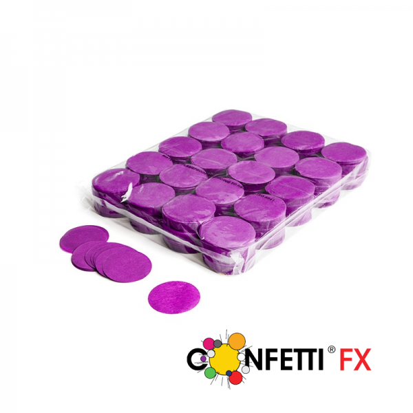 FX Slowfall Konfetti rund lila - 1 kg