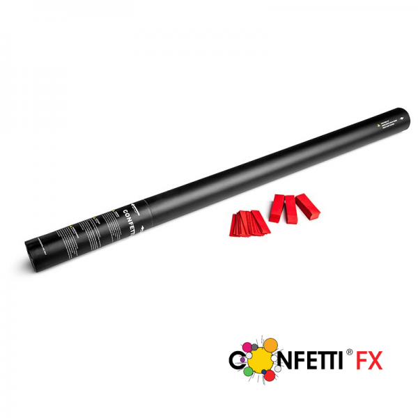 Konfetti Kanone rot - 80cm