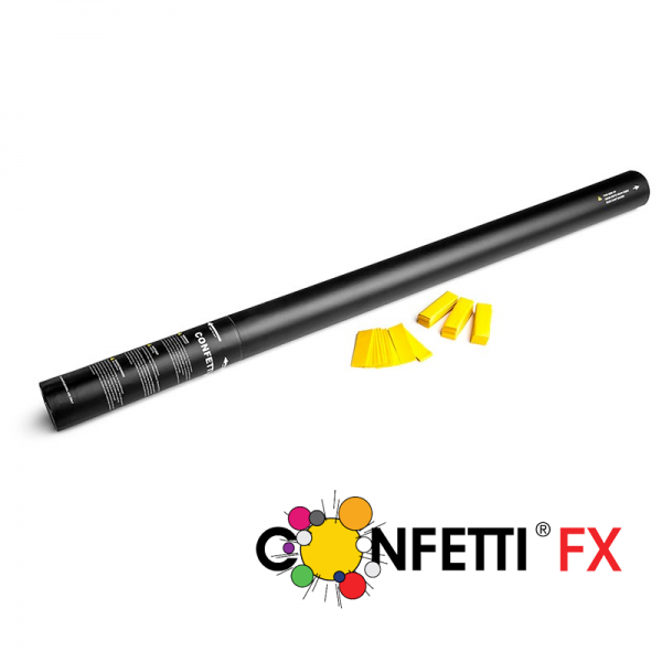 Konfettikanone / Konfetti Shooter gelb, 80cm