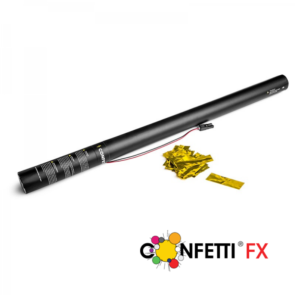 Elektrische Konfettikanone gold 80cm
